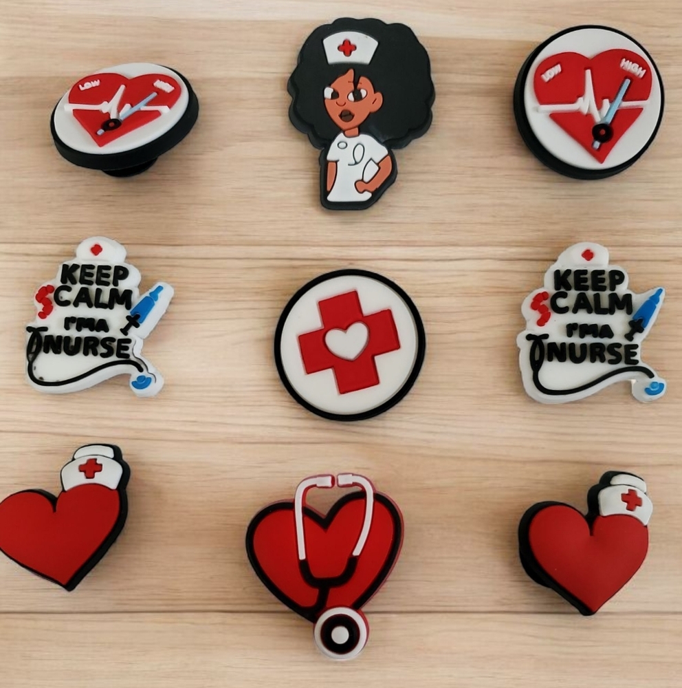 Nurse Croc Charms
